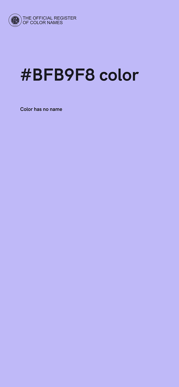 #BFB9F8 color image
