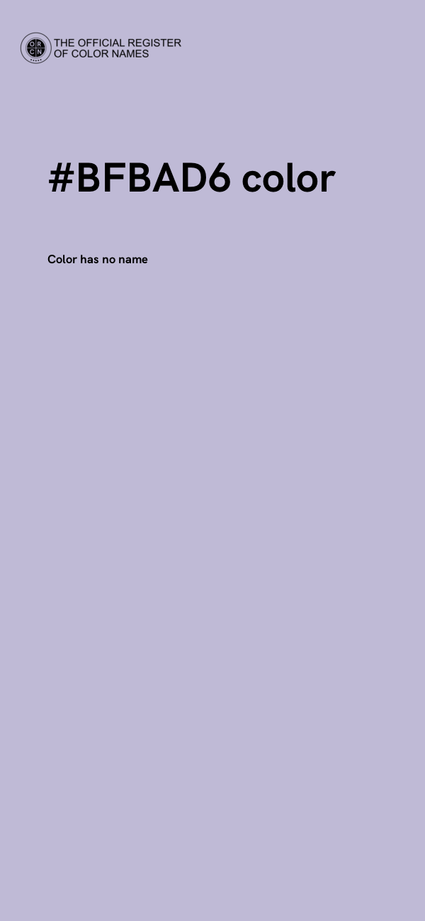 #BFBAD6 color image