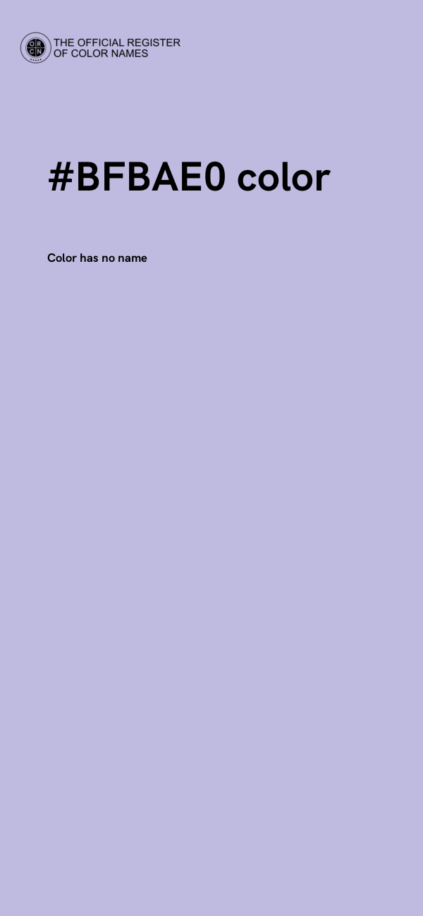 #BFBAE0 color image
