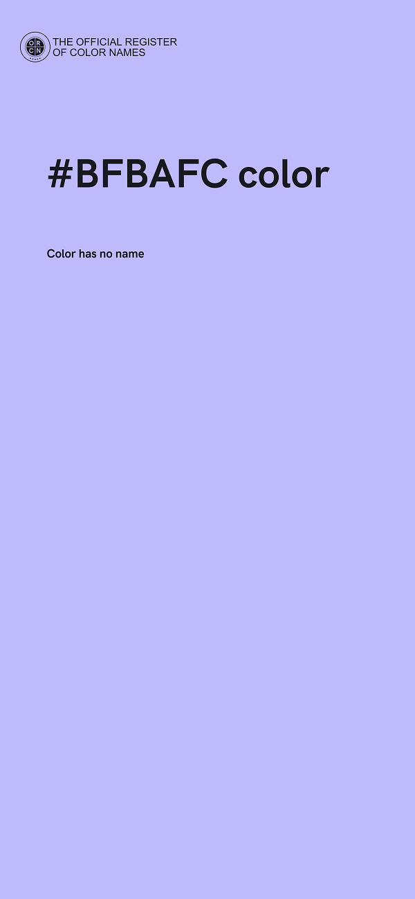 #BFBAFC color image