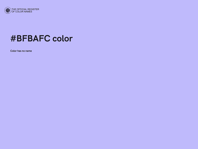#BFBAFC color image