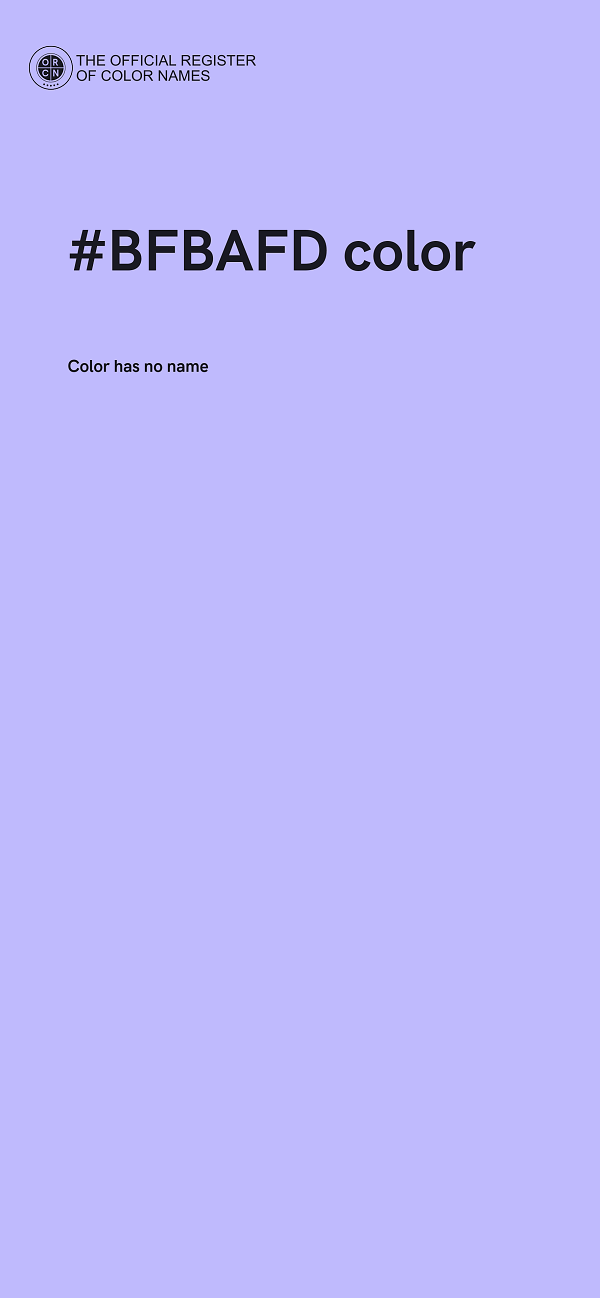 #BFBAFD color image
