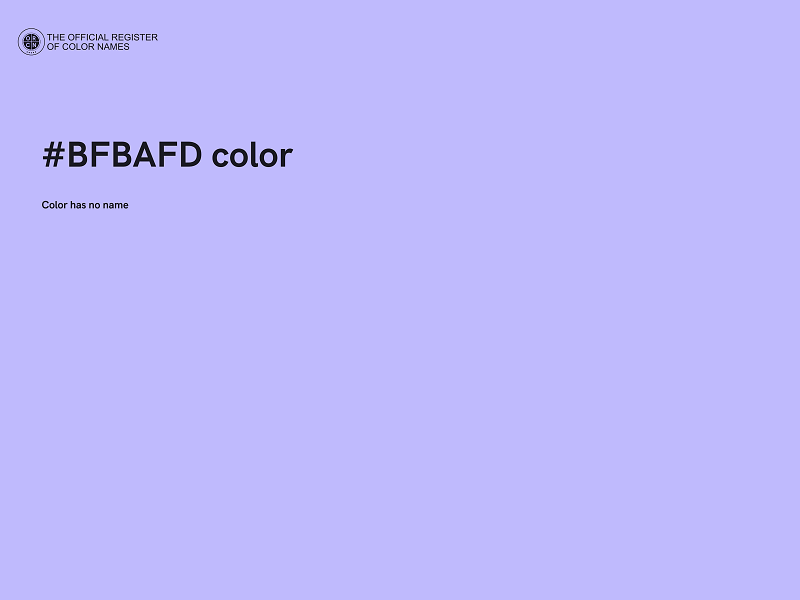 #BFBAFD color image