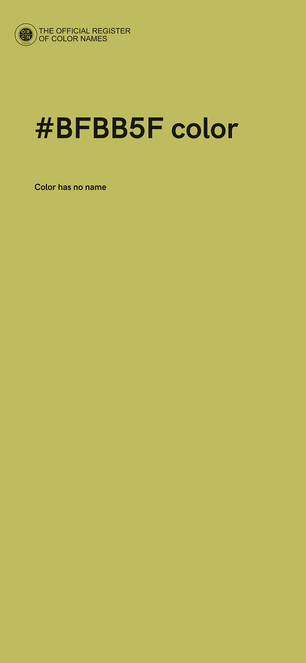 #BFBB5F color image