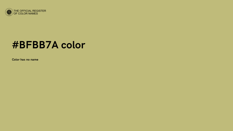 #BFBB7A color image