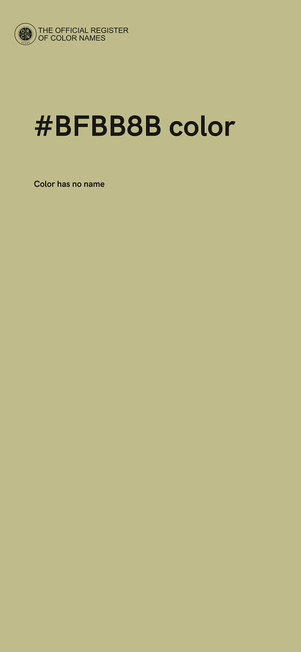 #BFBB8B color image