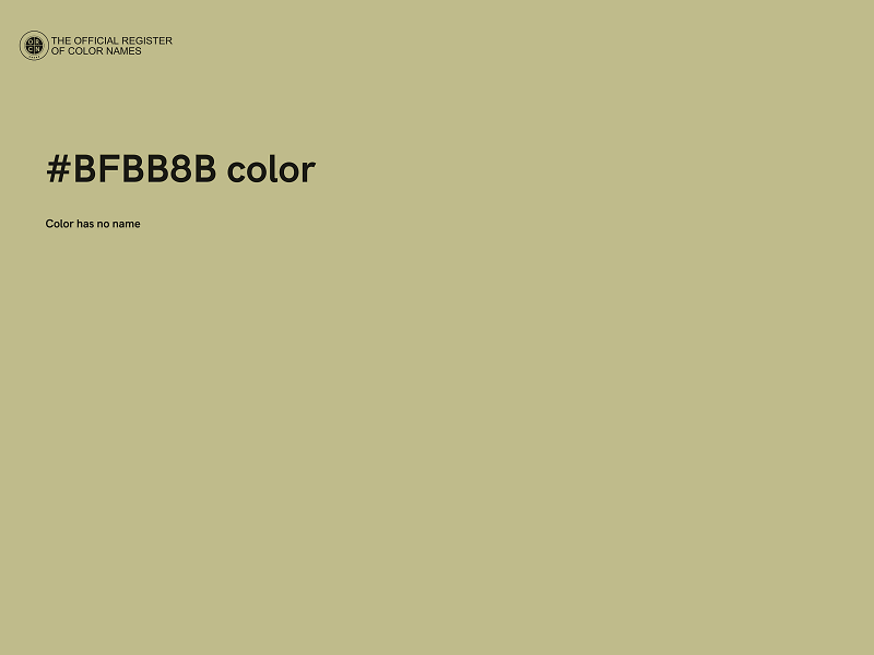 #BFBB8B color image