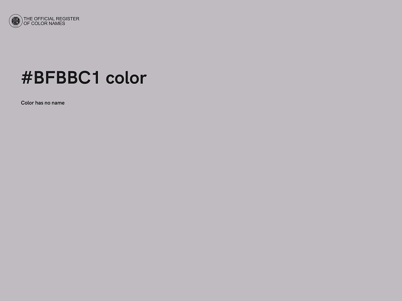 #BFBBC1 color image