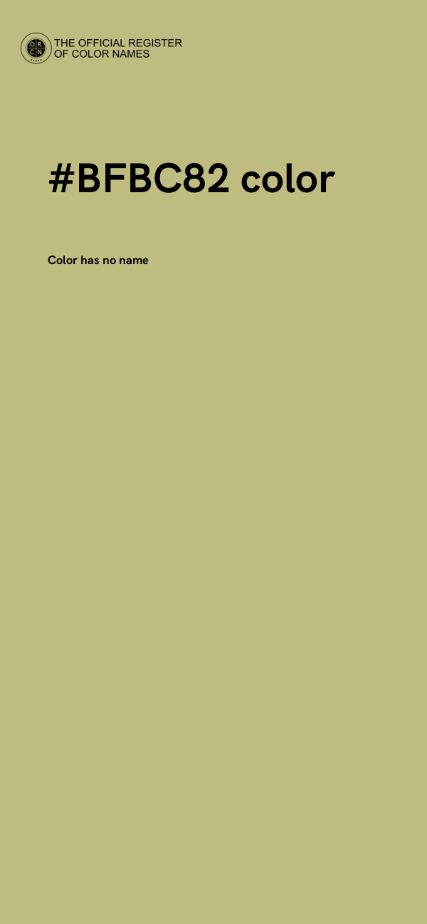 #BFBC82 color image