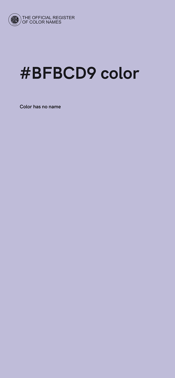 #BFBCD9 color image