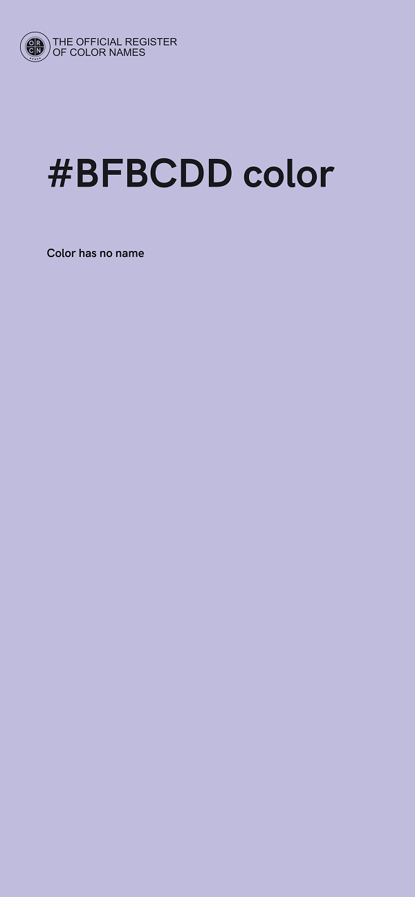 #BFBCDD color image