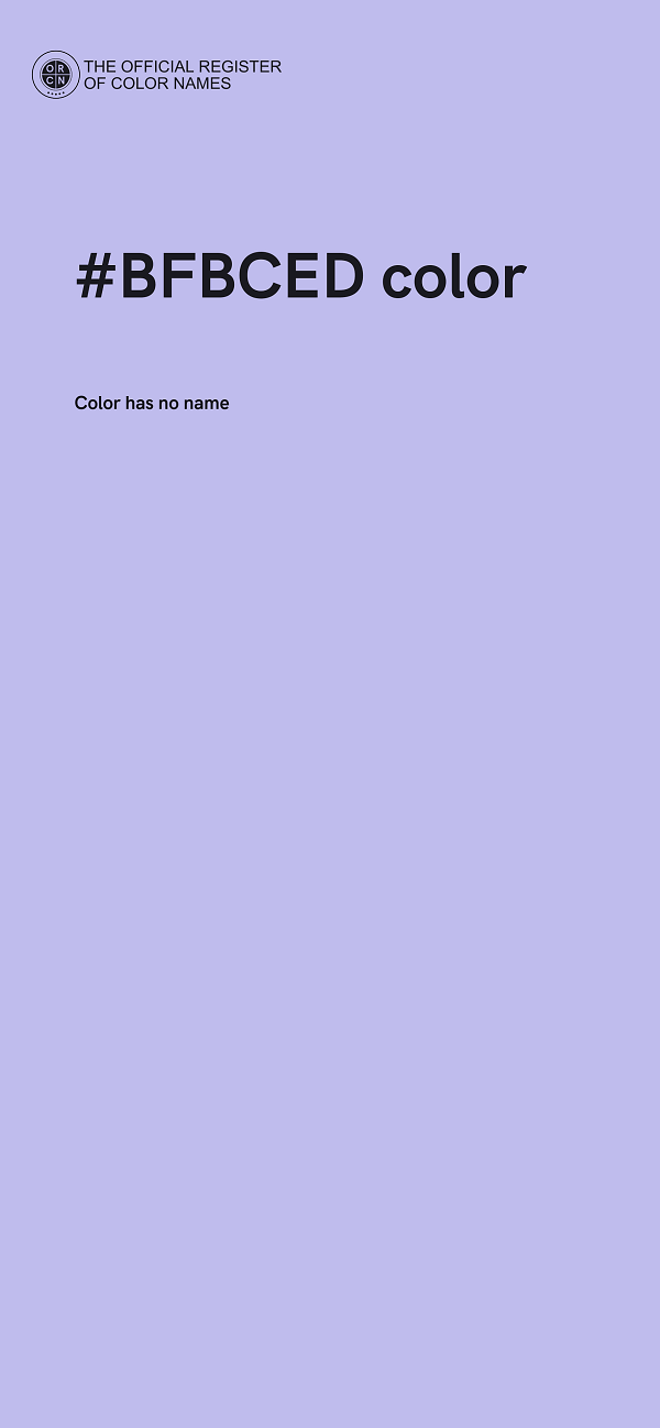 #BFBCED color image