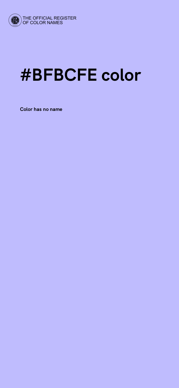 #BFBCFE color image