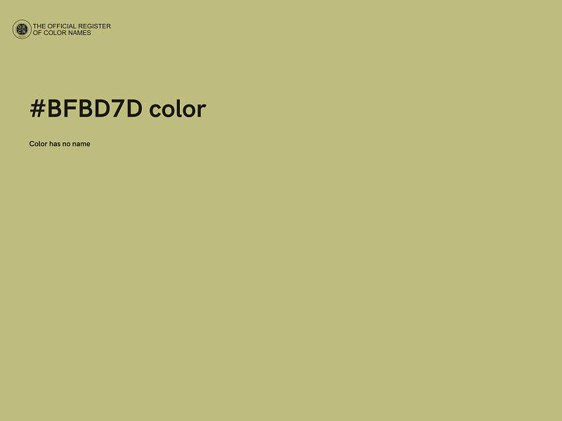 #BFBD7D color image