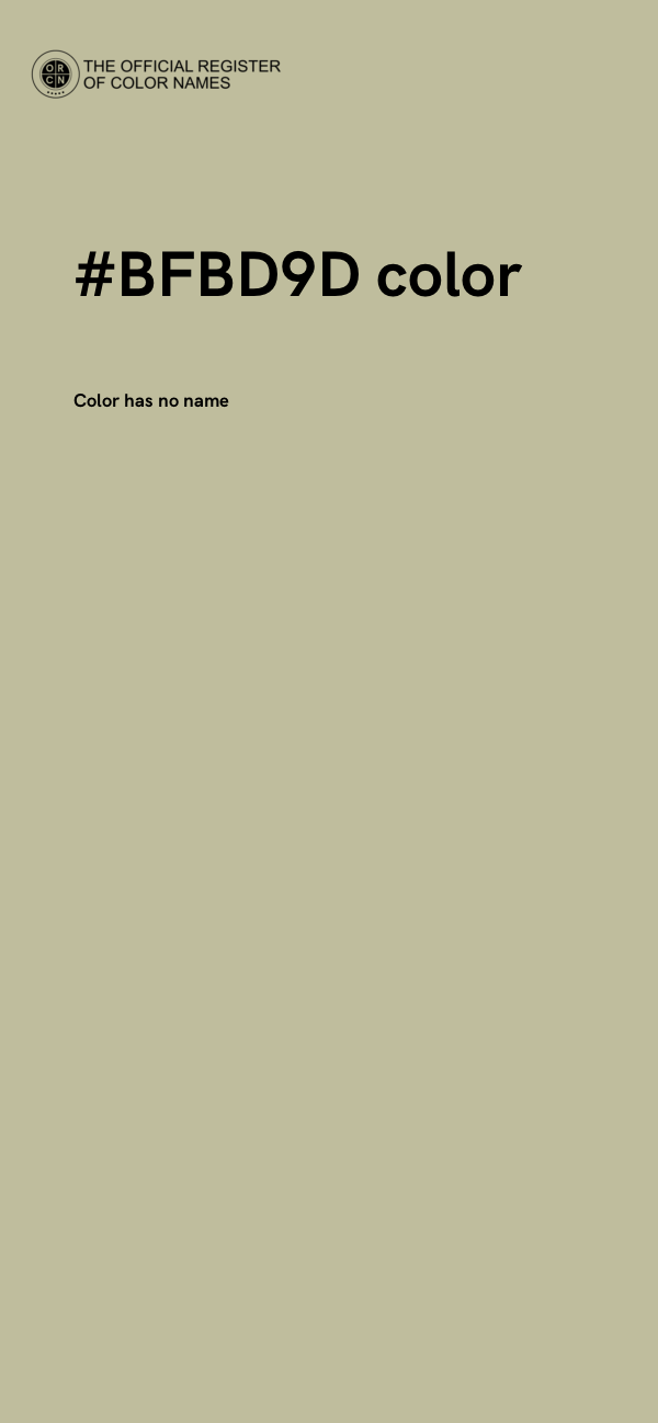 #BFBD9D color image