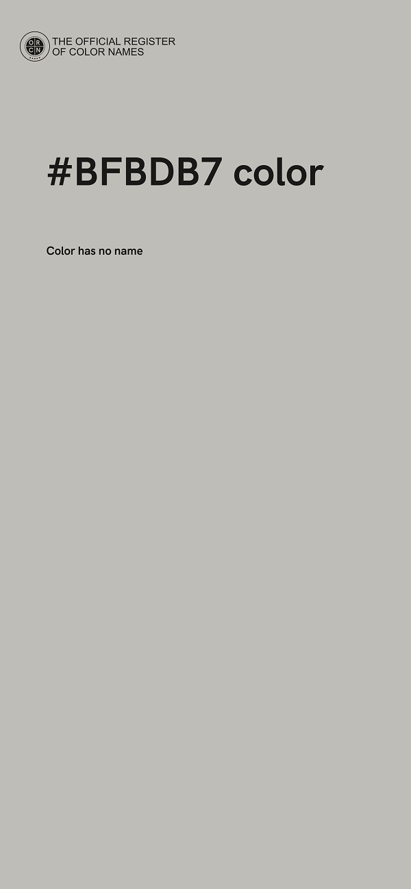#BFBDB7 color image