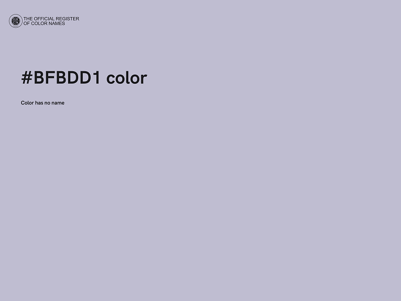 #BFBDD1 color image