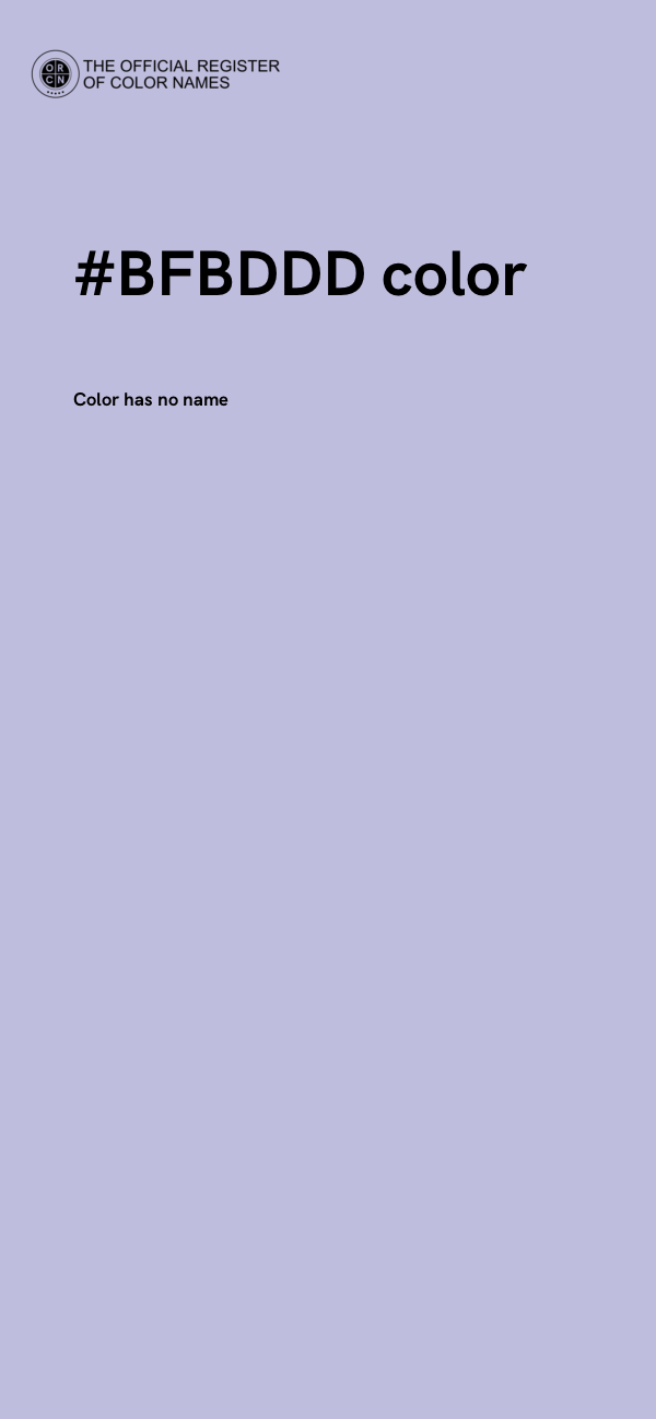 #BFBDDD color image