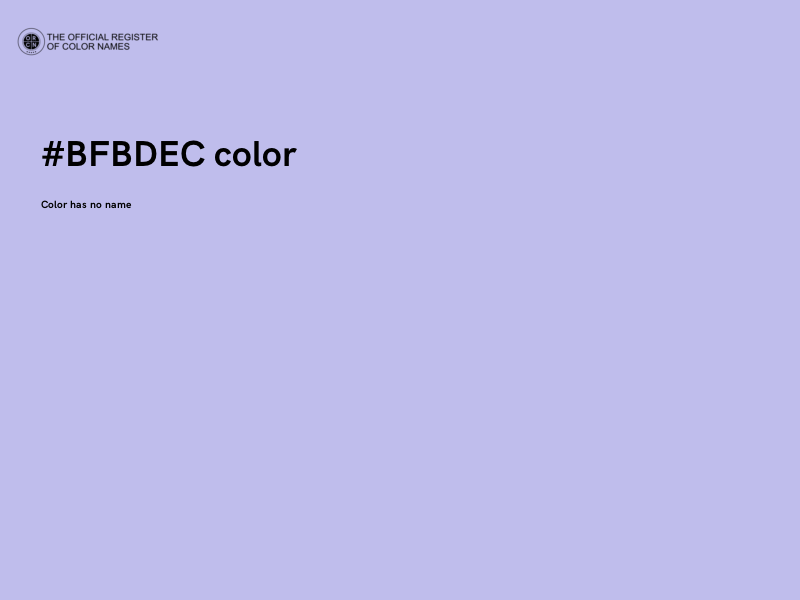 #BFBDEC color image