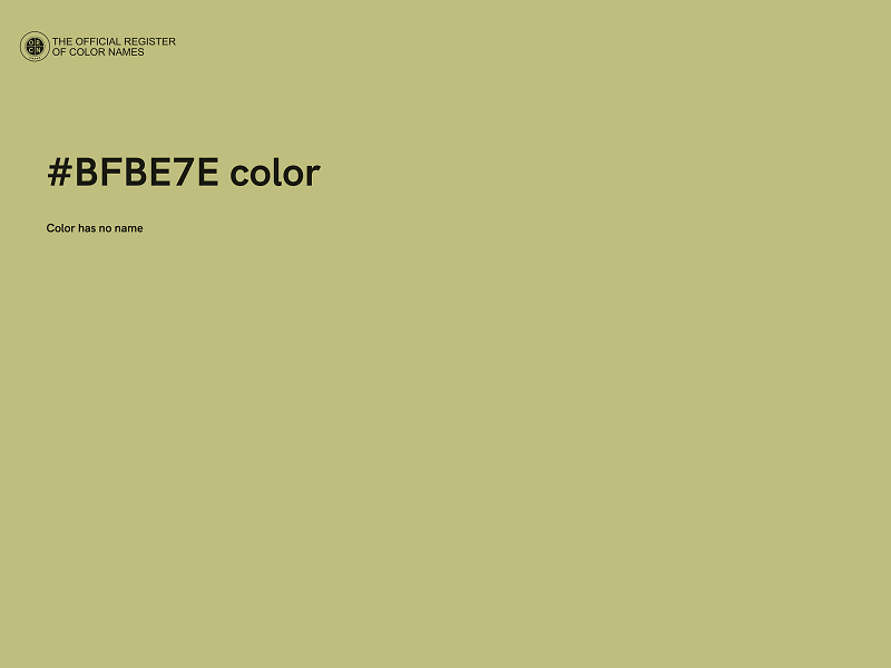 #BFBE7E color image