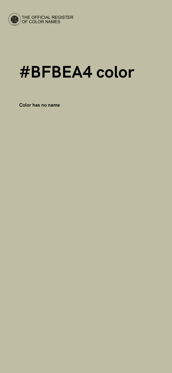 #BFBEA4 color image