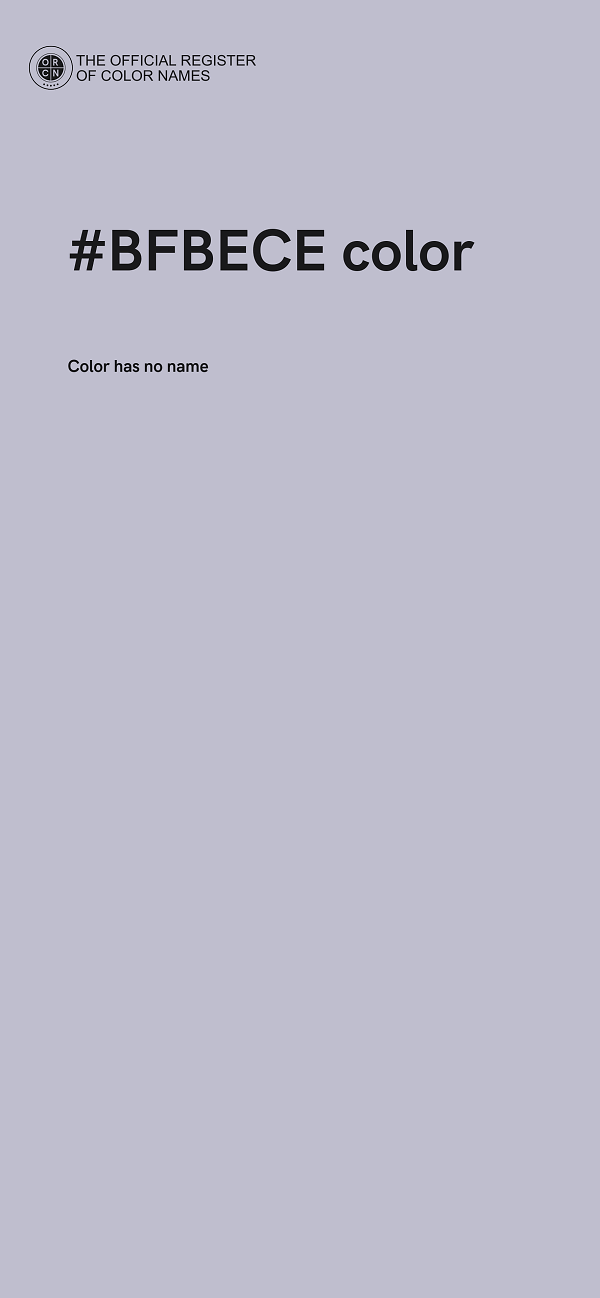 #BFBECE color image