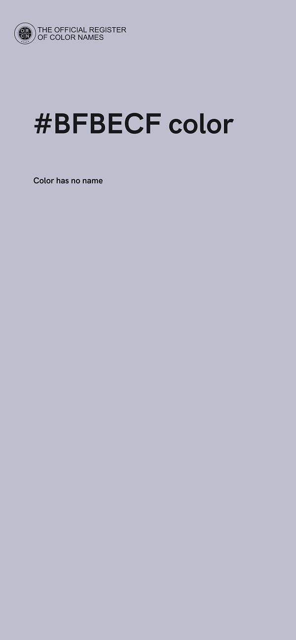 #BFBECF color image