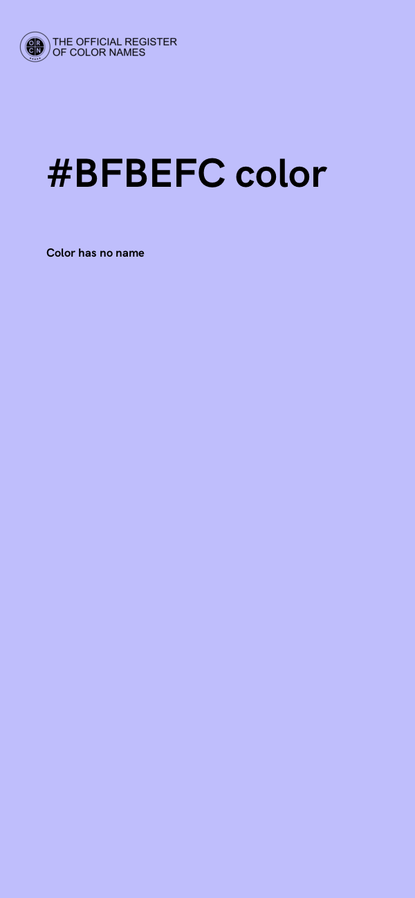#BFBEFC color image