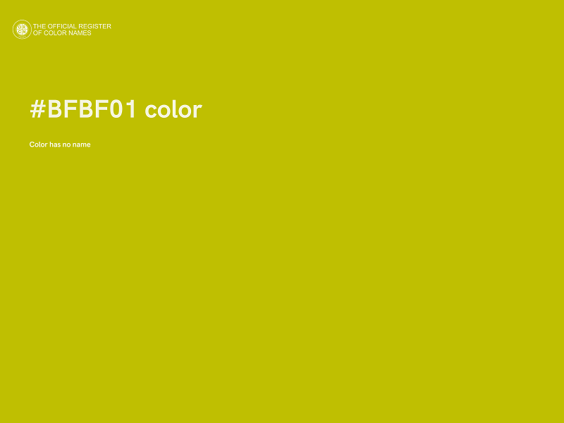 #BFBF01 color image