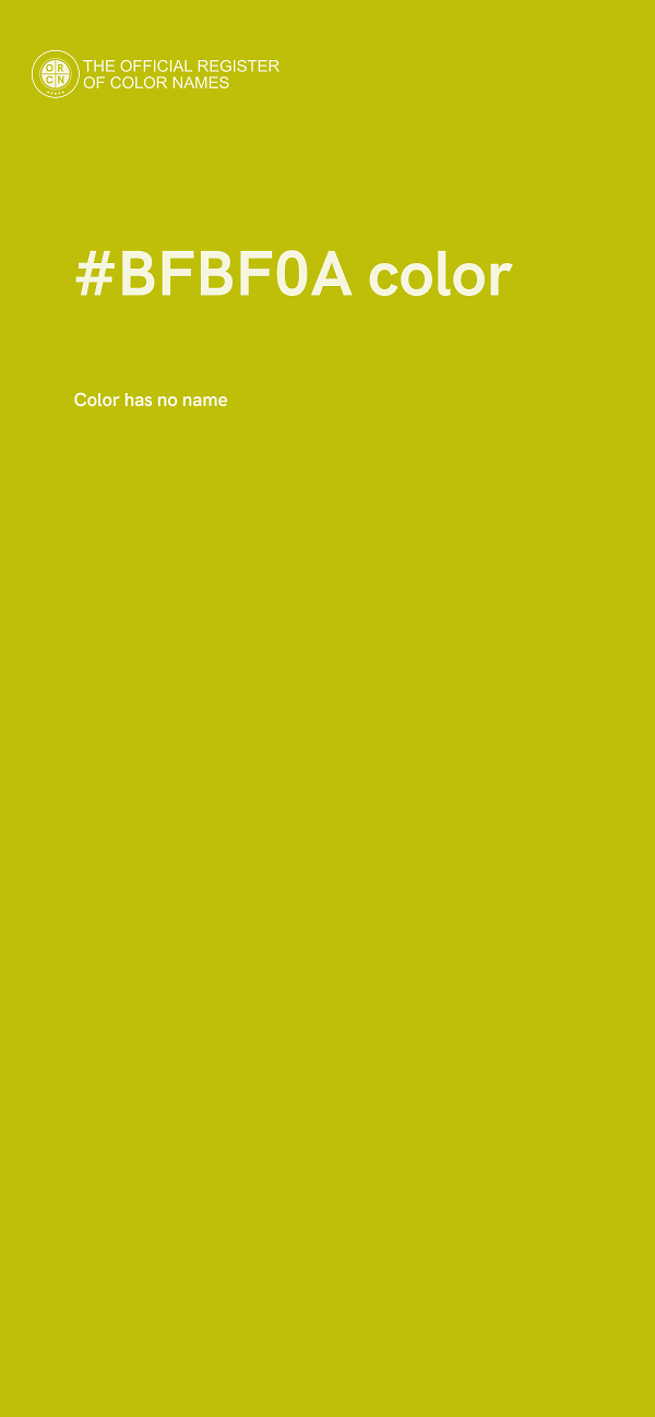 #BFBF0A color image