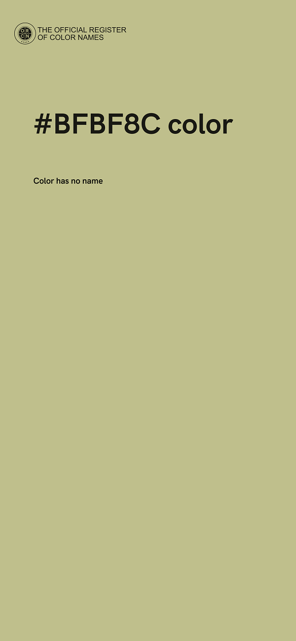 #BFBF8C color image