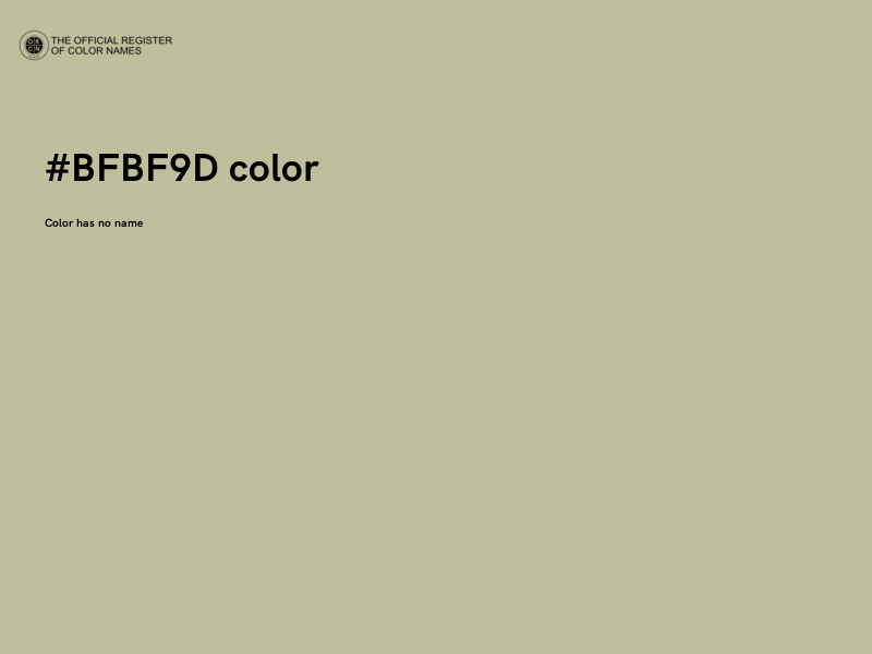 #BFBF9D color image