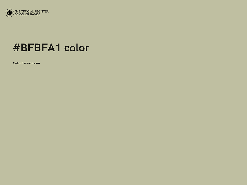 #BFBFA1 color image