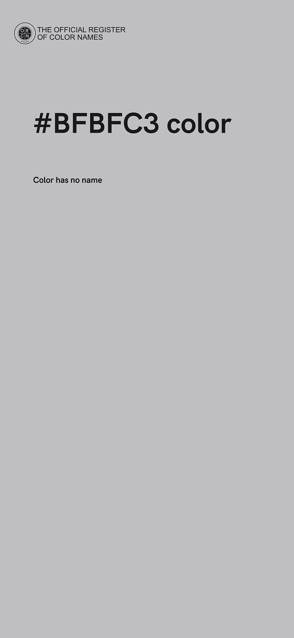 #BFBFC3 color image
