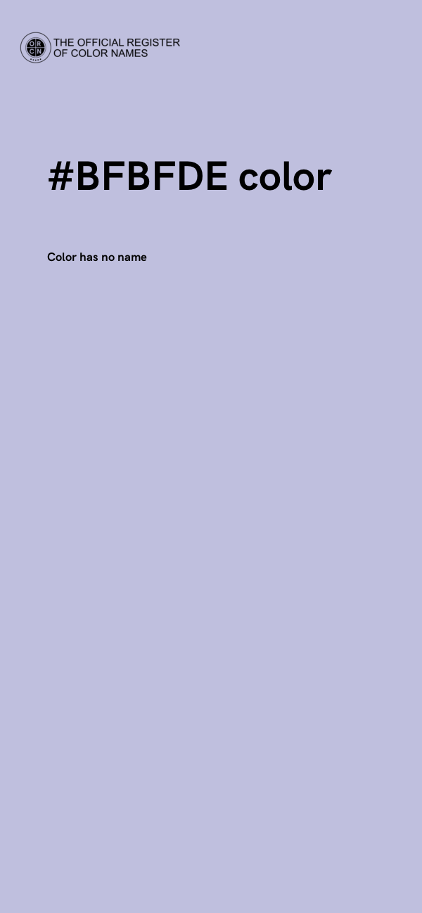 #BFBFDE color image