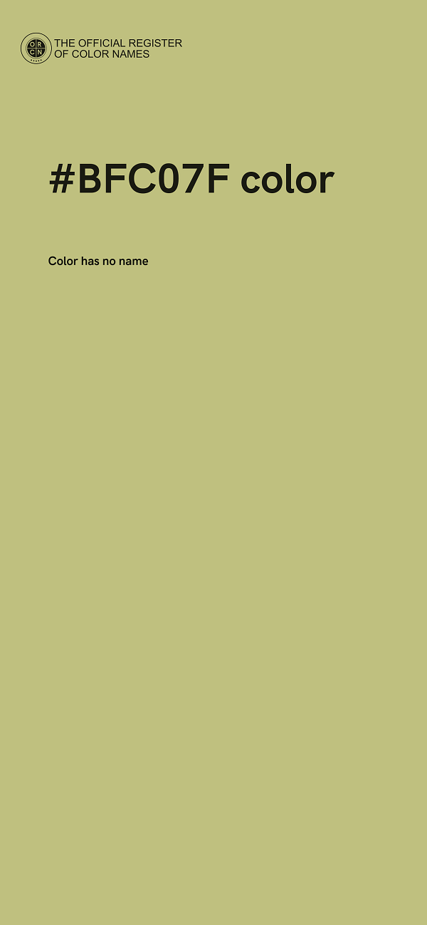 #BFC07F color image