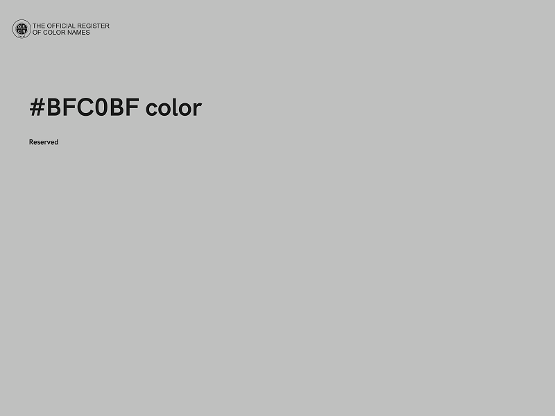 #BFC0BF color image