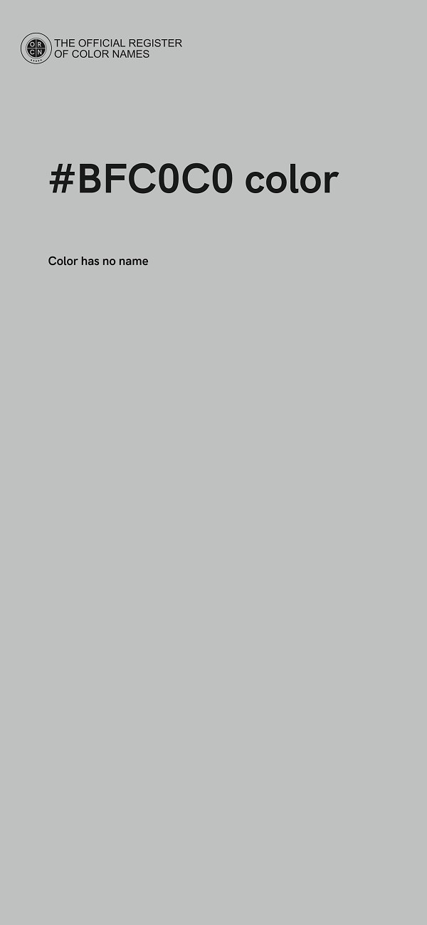 #BFC0C0 color image