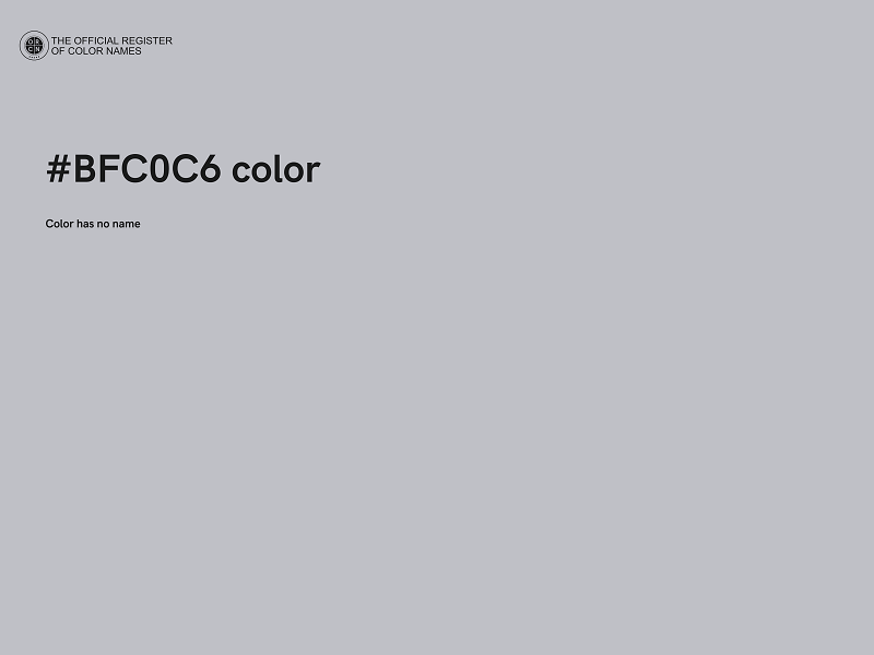 #BFC0C6 color image