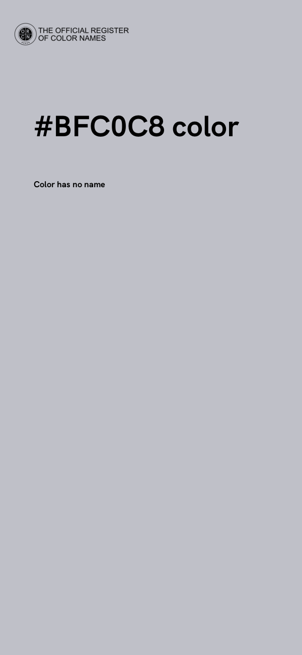 #BFC0C8 color image