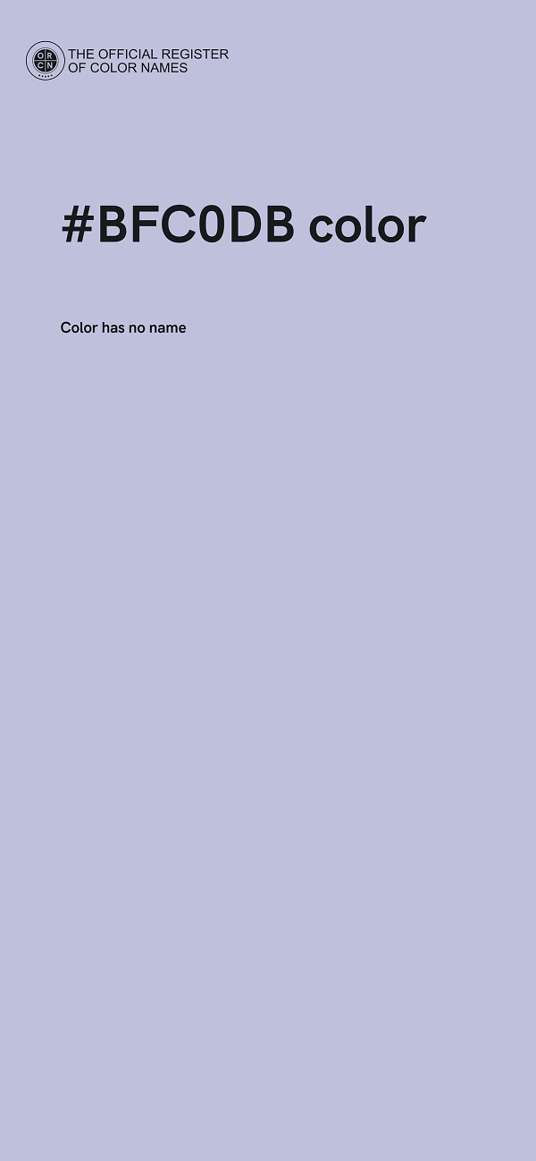 #BFC0DB color image