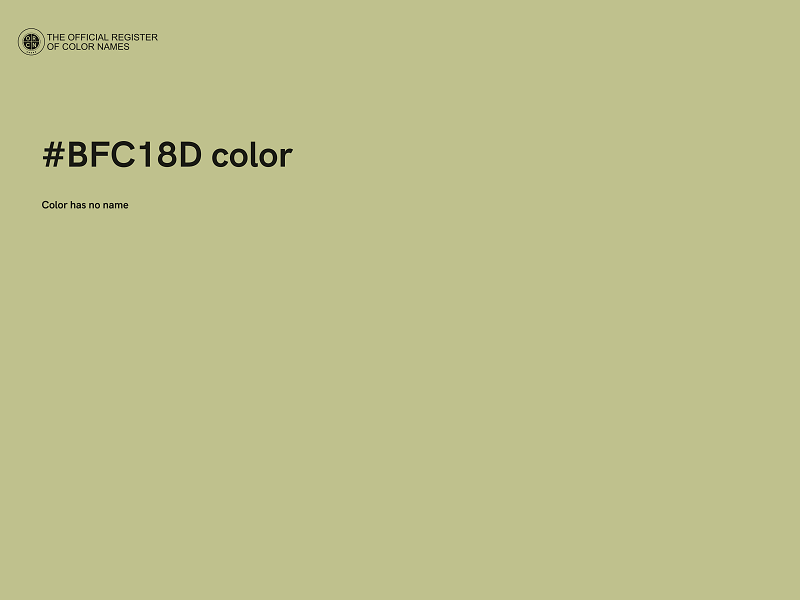 #BFC18D color image