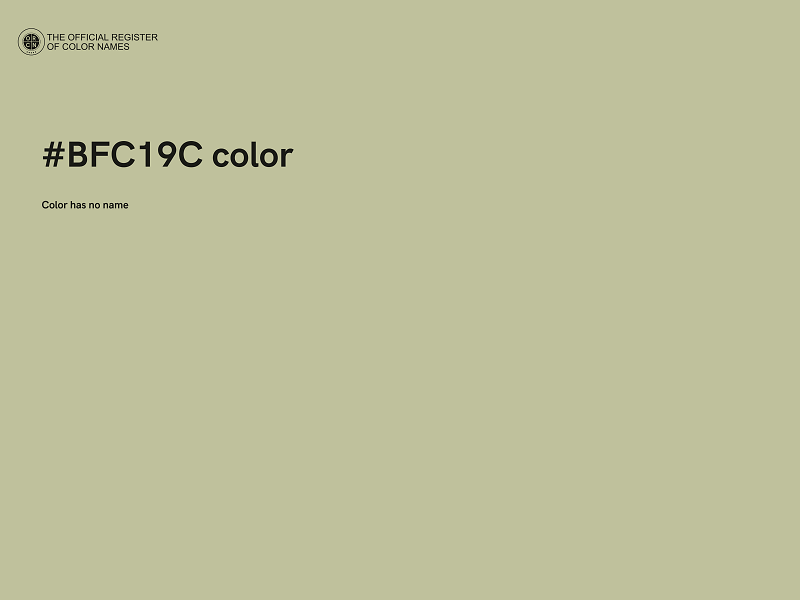 #BFC19C color image