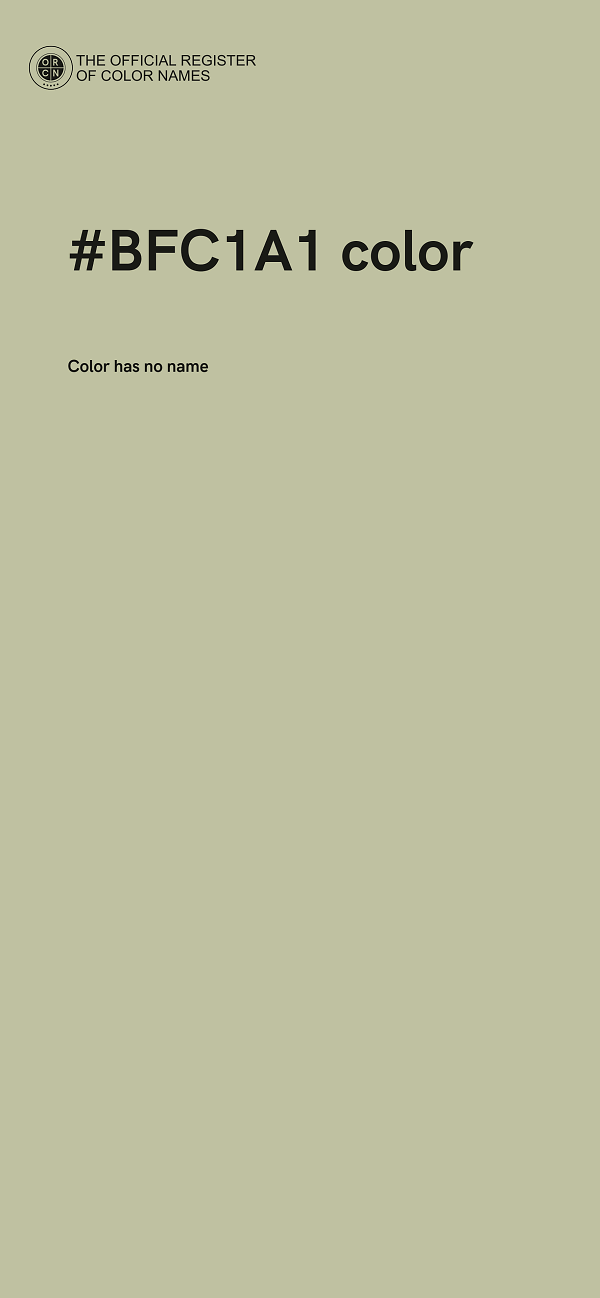 #BFC1A1 color image