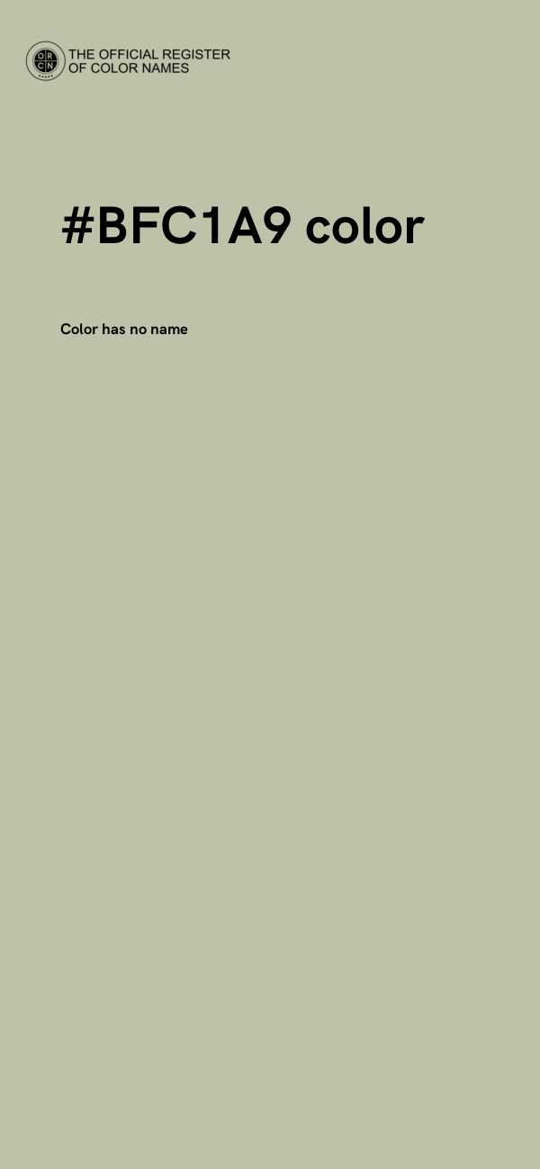 #BFC1A9 color image