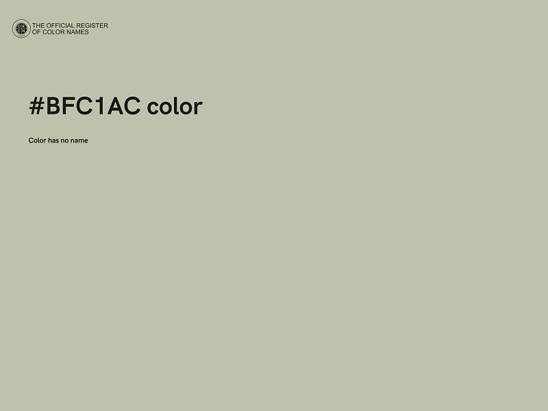 #BFC1AC color image