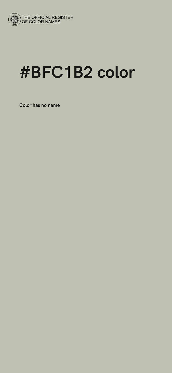 #BFC1B2 color image