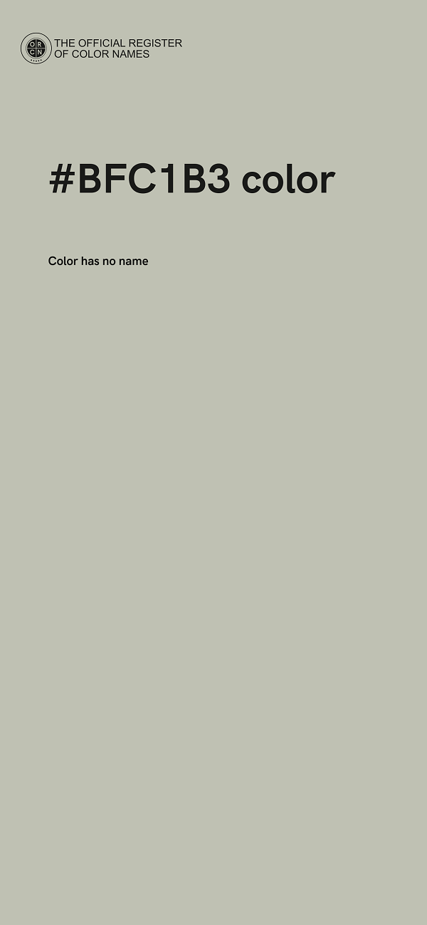 #BFC1B3 color image