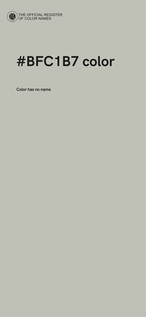#BFC1B7 color image
