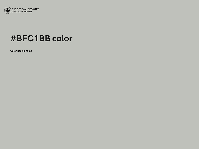 #BFC1BB color image
